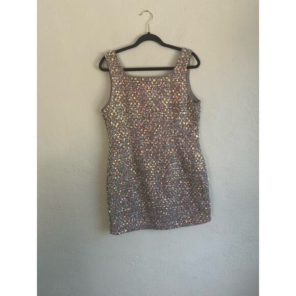 Anthropologie Endless Rose Woman Sequin Tweed Sleeveless Minidress, Size… - Picture 12 of 12